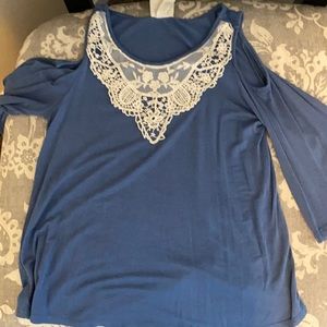 Boho bell sleeve top